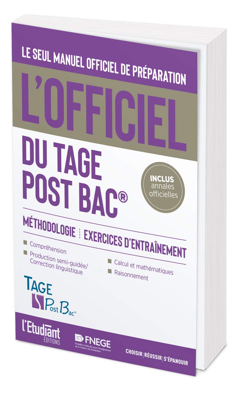 L'officiel du TAGE POST BAC: Manuel officiel de préparation au test Business, Finance & Career