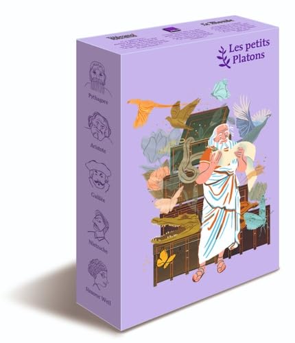Coffret lilas Les petits Platons 5 volumes : Pythagore, Aristote, Galilée, Nietzsche, Simone Weil book