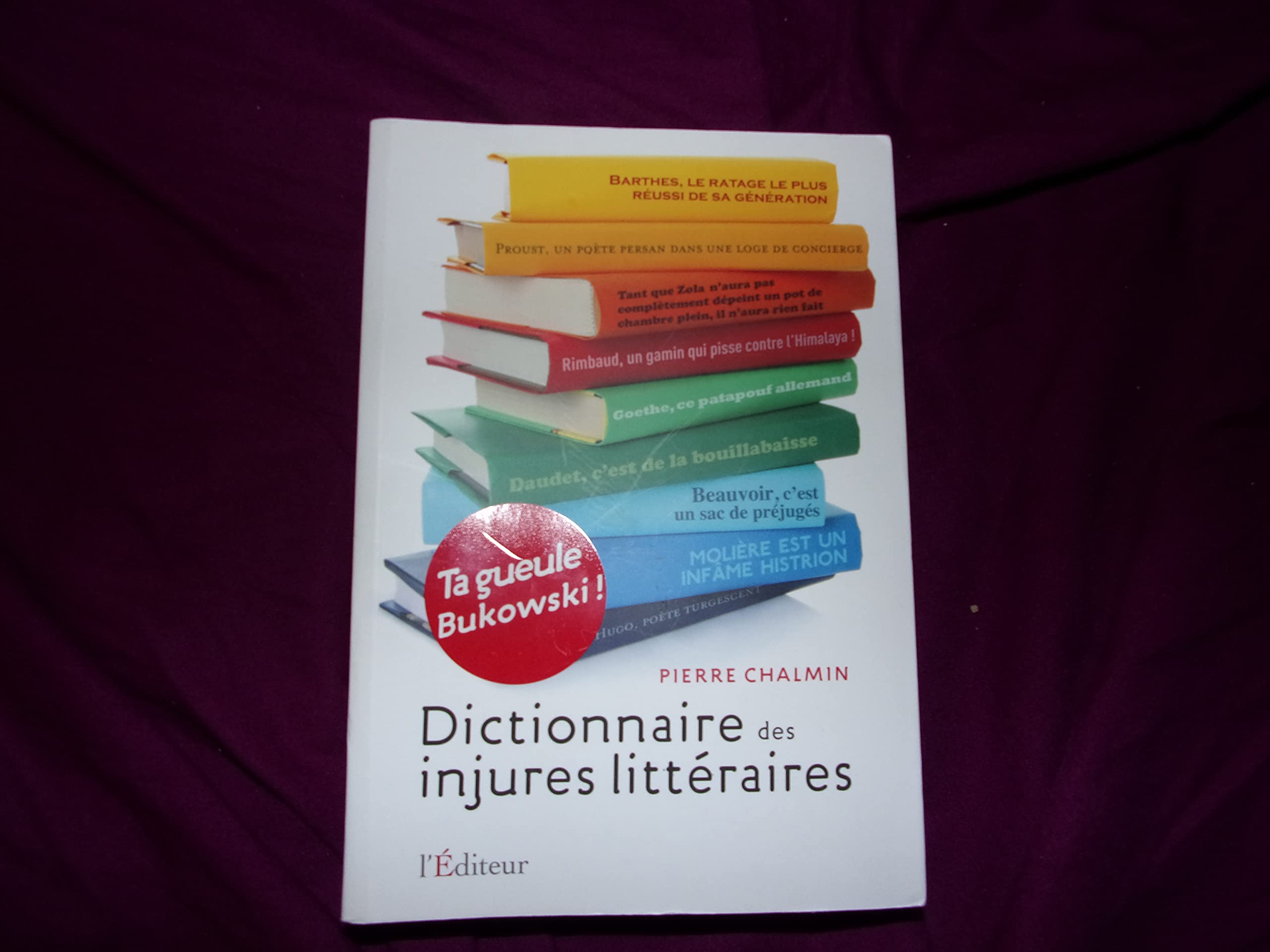 Dictionnaire des injures littéraires: Ta gueule Bukowski ! Books