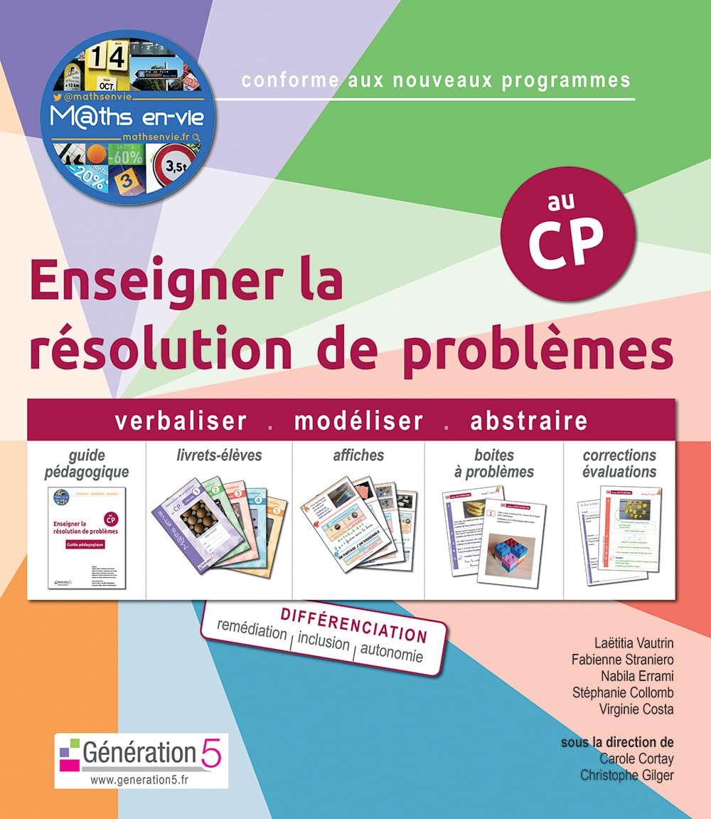 Enseigner la résolution de problèmes au CP M@ths en-vie: Guide pédagogique avec 5 livrets-élèves book