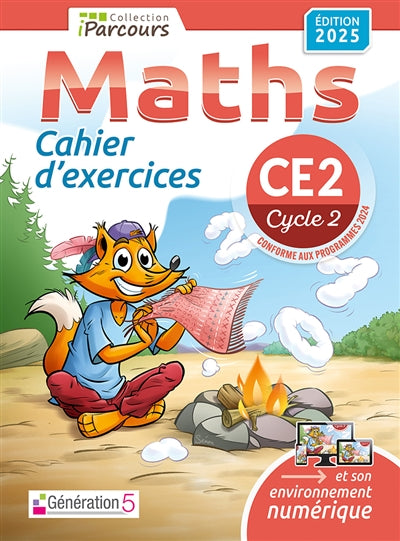 Product Image: Cahier d'exercices iParcours maths CE2 (édition 2025)