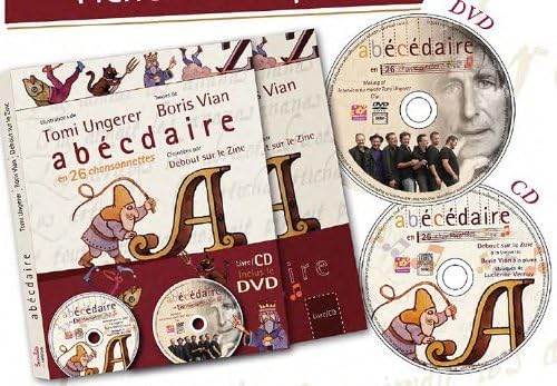 COFFRET L'ABECEDAIRE 1 LIVRE CD DVD Children's books