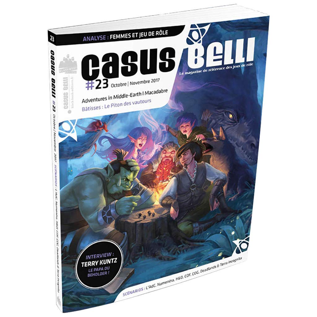 Black Book Éditions - Casus Belli n° 23 - Interview : Terry Kuntz, Le Papa du Beholder !/Analyse : Femmes et Jeu de rôle/Adventures in Middle-Earth/Macadabre/Bâtisses : Le Piton des vautours cd