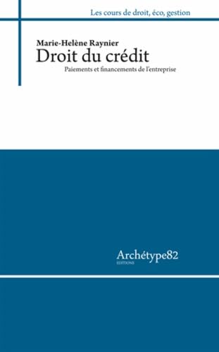 Droit du crédit: Paiements et financements de l'entreprise book