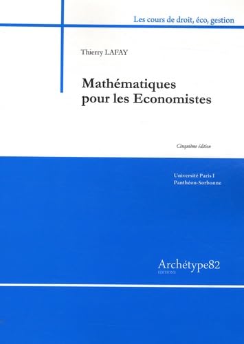 Mathématiques pour les économistes L2 Books