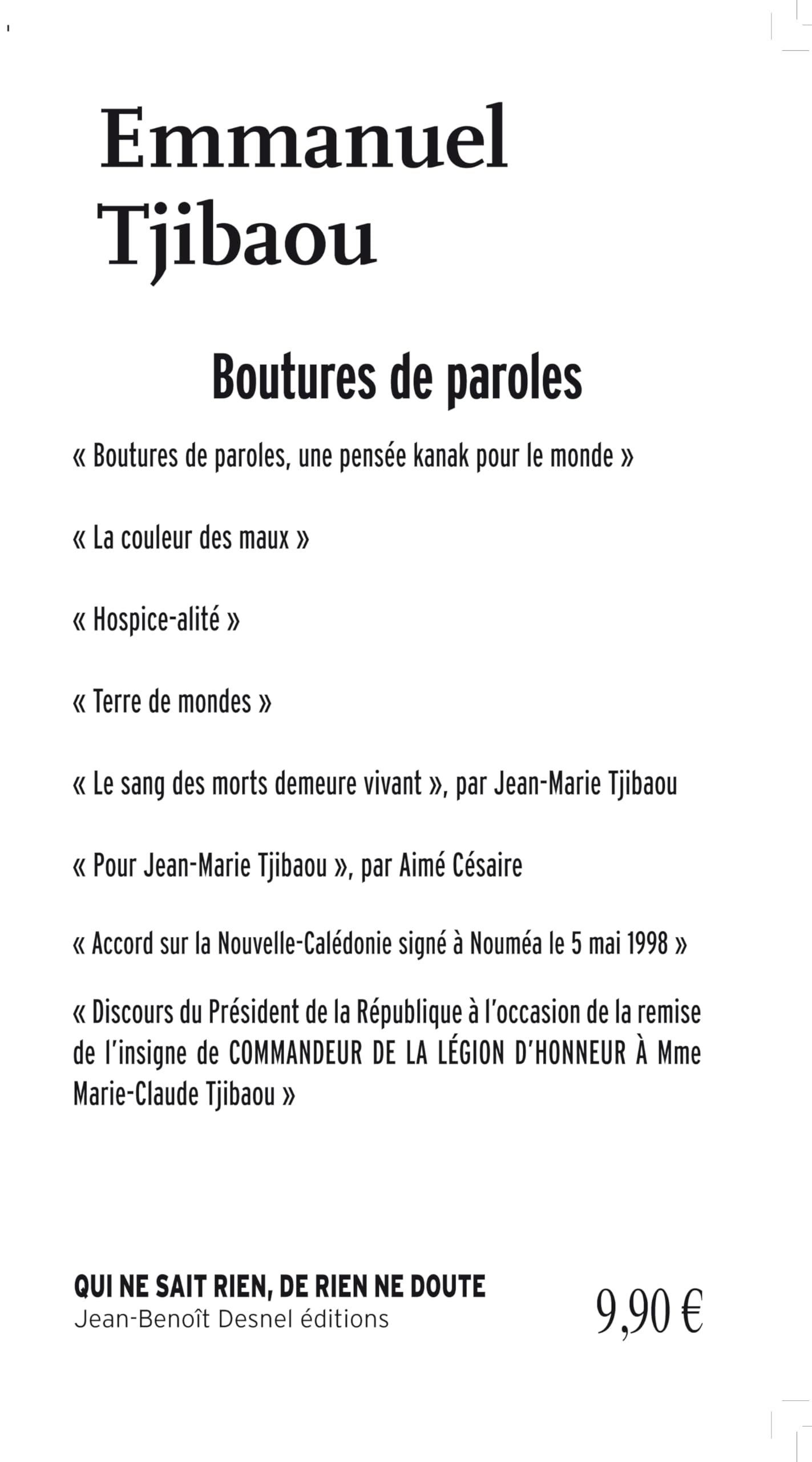 Bouture de paroles book