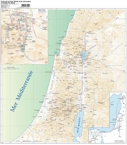 Carte de Terre Sainte et de Jérusalem au temps de Jésus selon l'évangile tel qu'il m'a été révélé de Maria Valtorta - F126 book
