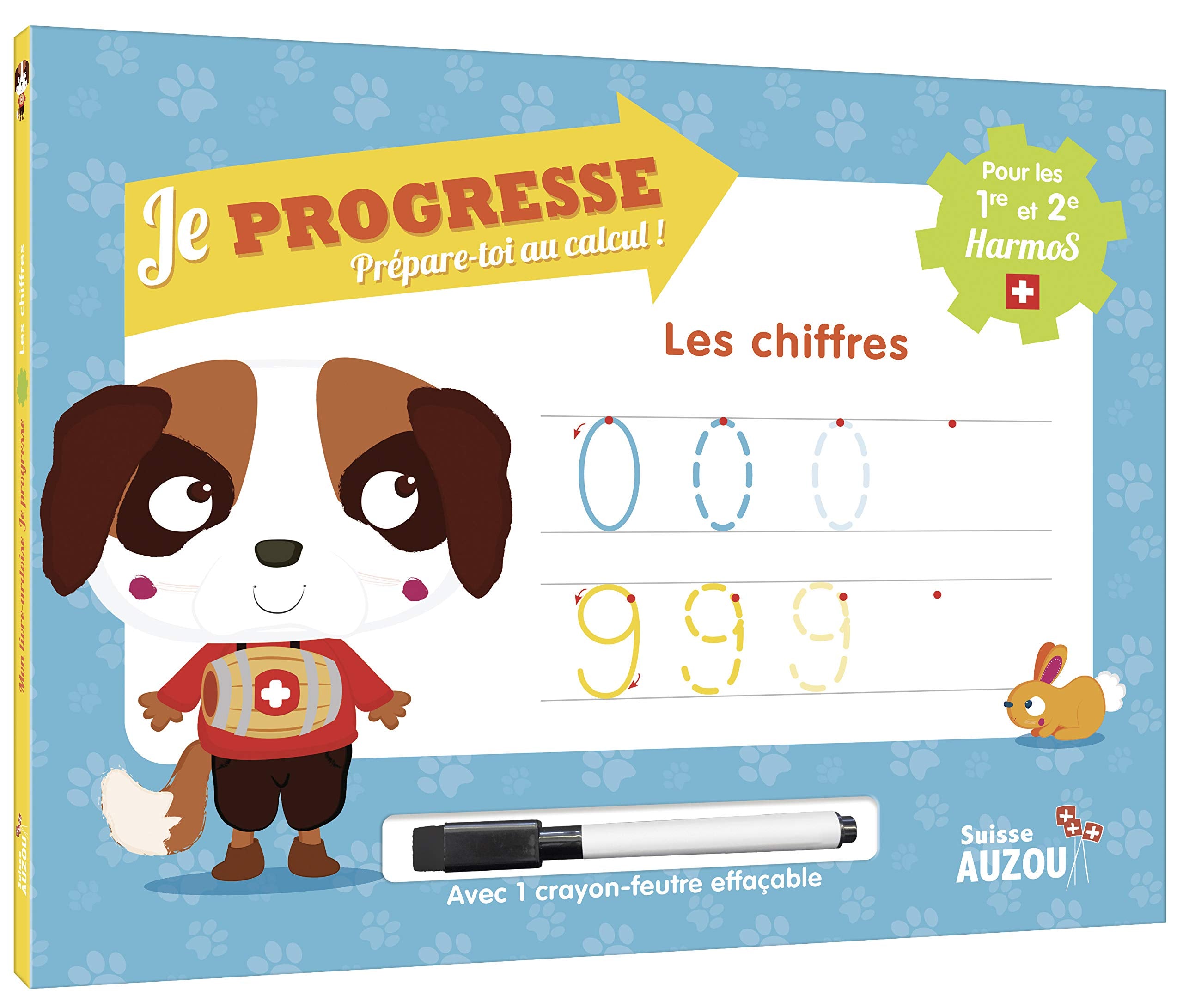 Je progresse. Prépare-toi au calcul! Les chiffres (1re et 2e HarmoS) Livre-ardoise book
