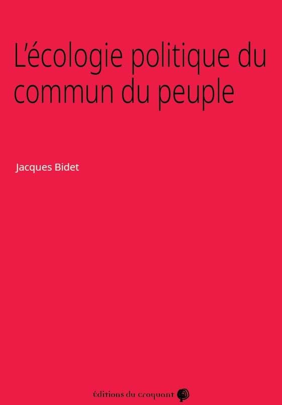 L'écologie politique du commun du peuple book