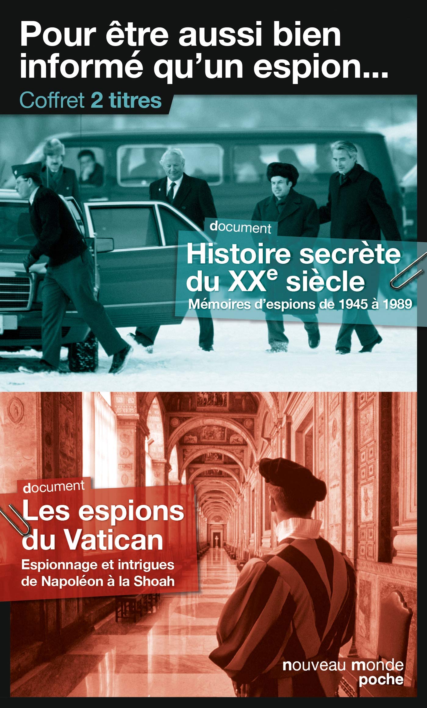 Coffret Les espions du Vatican et Histoire secrète du XXe siècle book