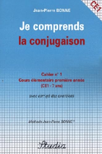 Je comprends la conjugaison Cahier n° 1 CE1 Books