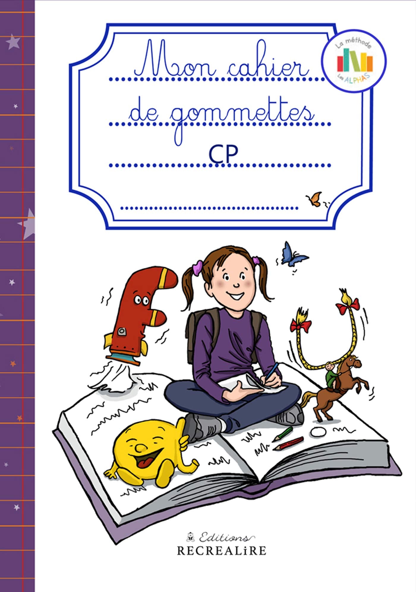 Ancien CAHIER DE GOMMETTES CP Non-fiction