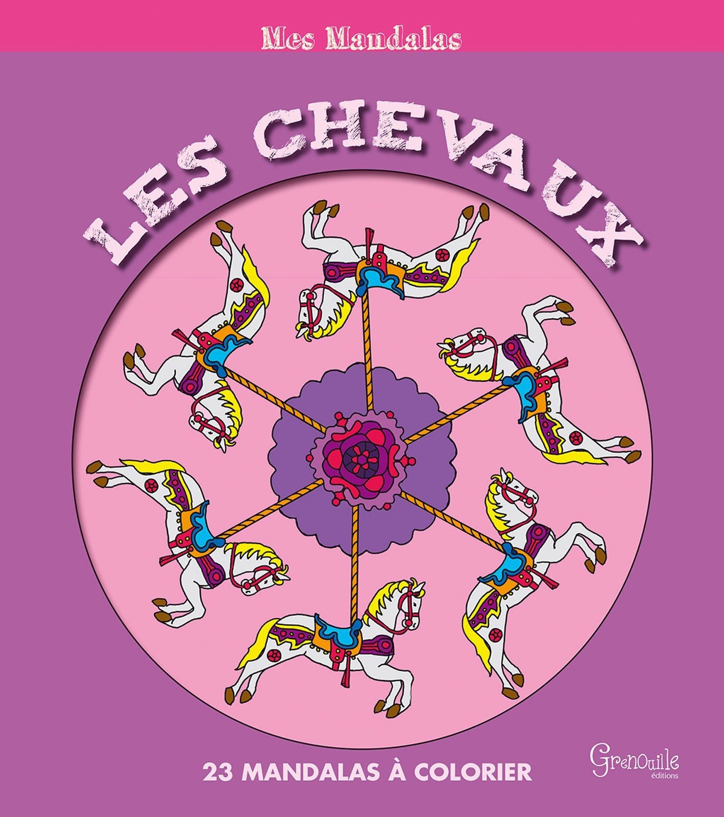 Les chevaux: 23 mandalas à colorier Children's books