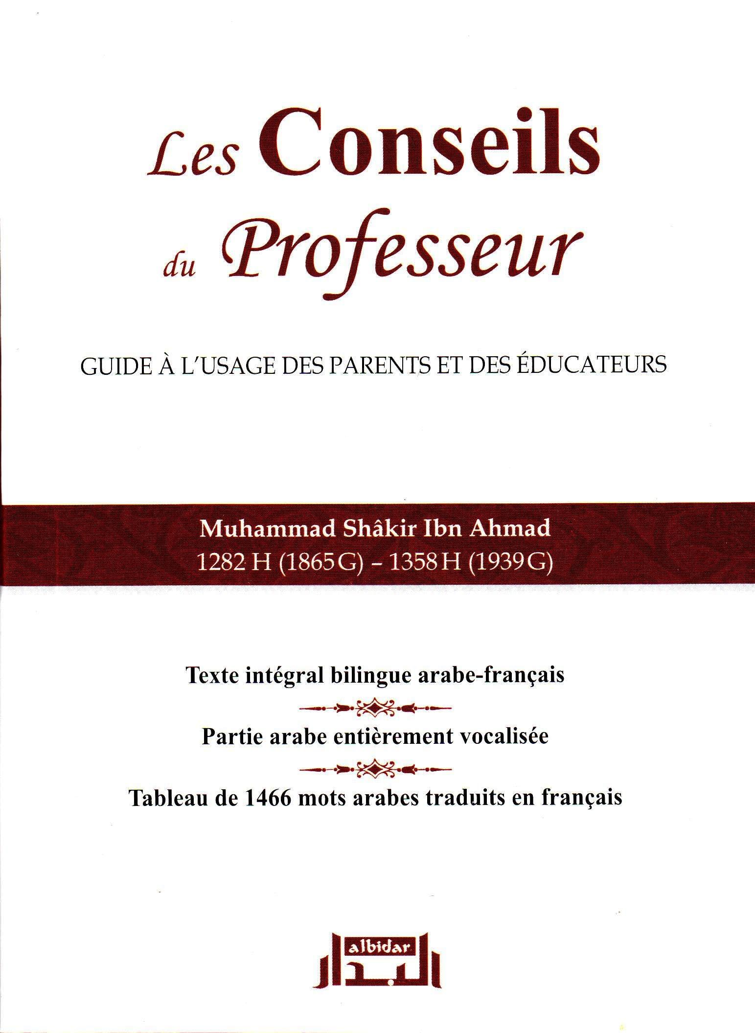 Les Conseils du Professeur, Guide à l'usage des parents et des éducateurs Books