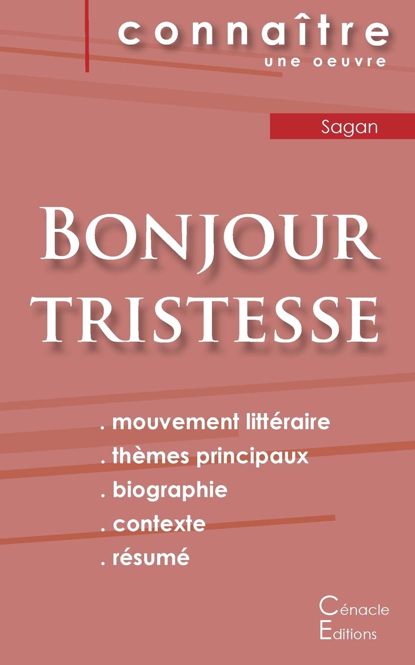 Fiche de lecture Bonjour tristesse de Françoise Sagan (Analyse littéraire de référence et résumé complet) Study Guides