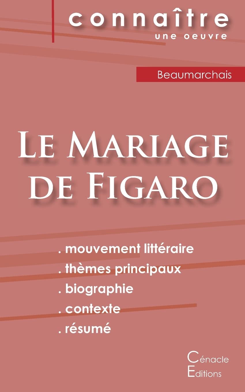 Fiche de lecture Le Mariage de Figaro de Beaumarchais (Analyse littéraire de référence et résumé complet) book