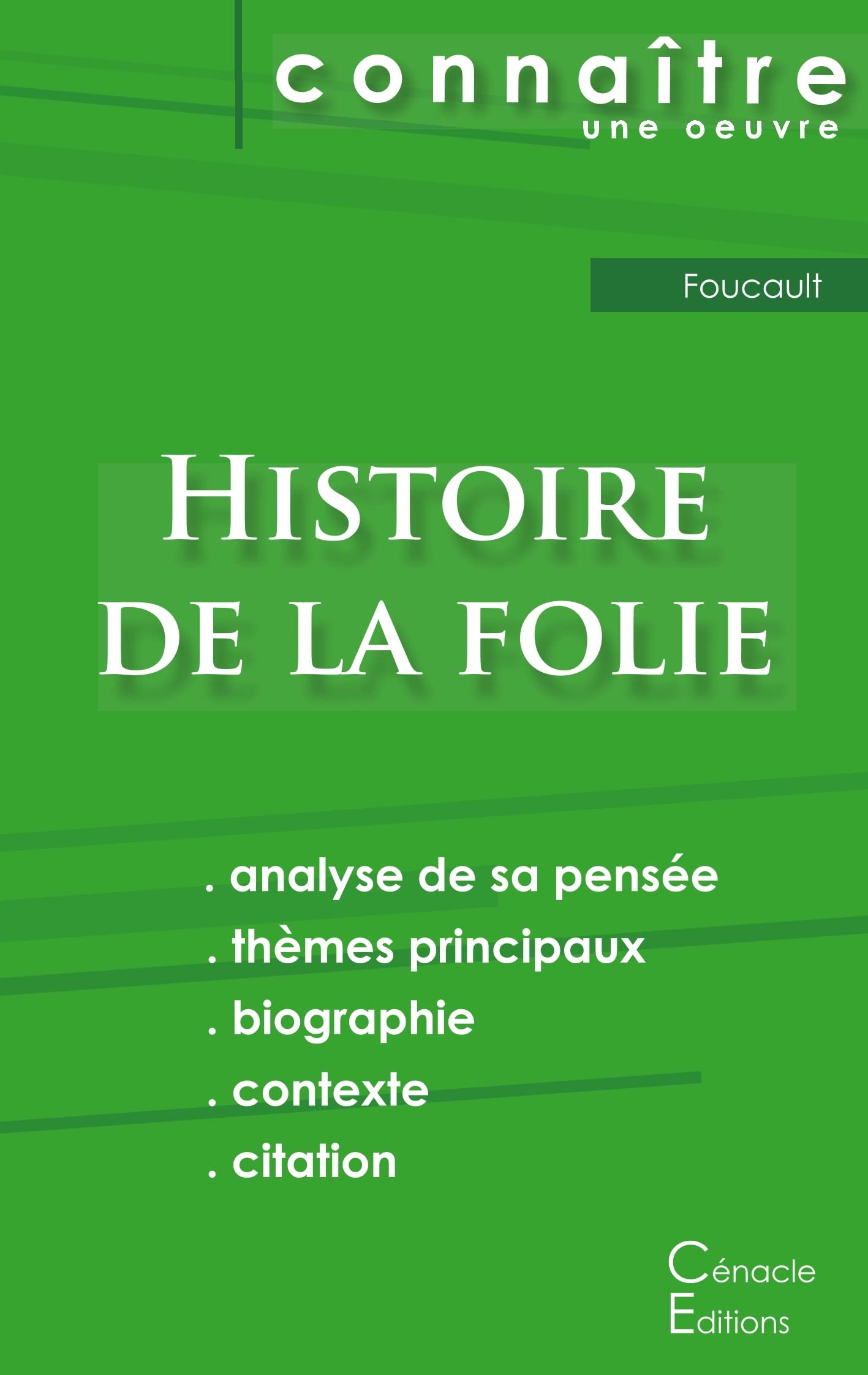 Fiche de lecture Histoire de la folie de Michel Foucault (Analyse philosophique de référence et résumé complet) book