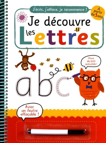À LA DÉCOUVERTE DES LETTRES (COLL. J'ECRIS, J'EFFACE, JE RECOMMENCE) NE book