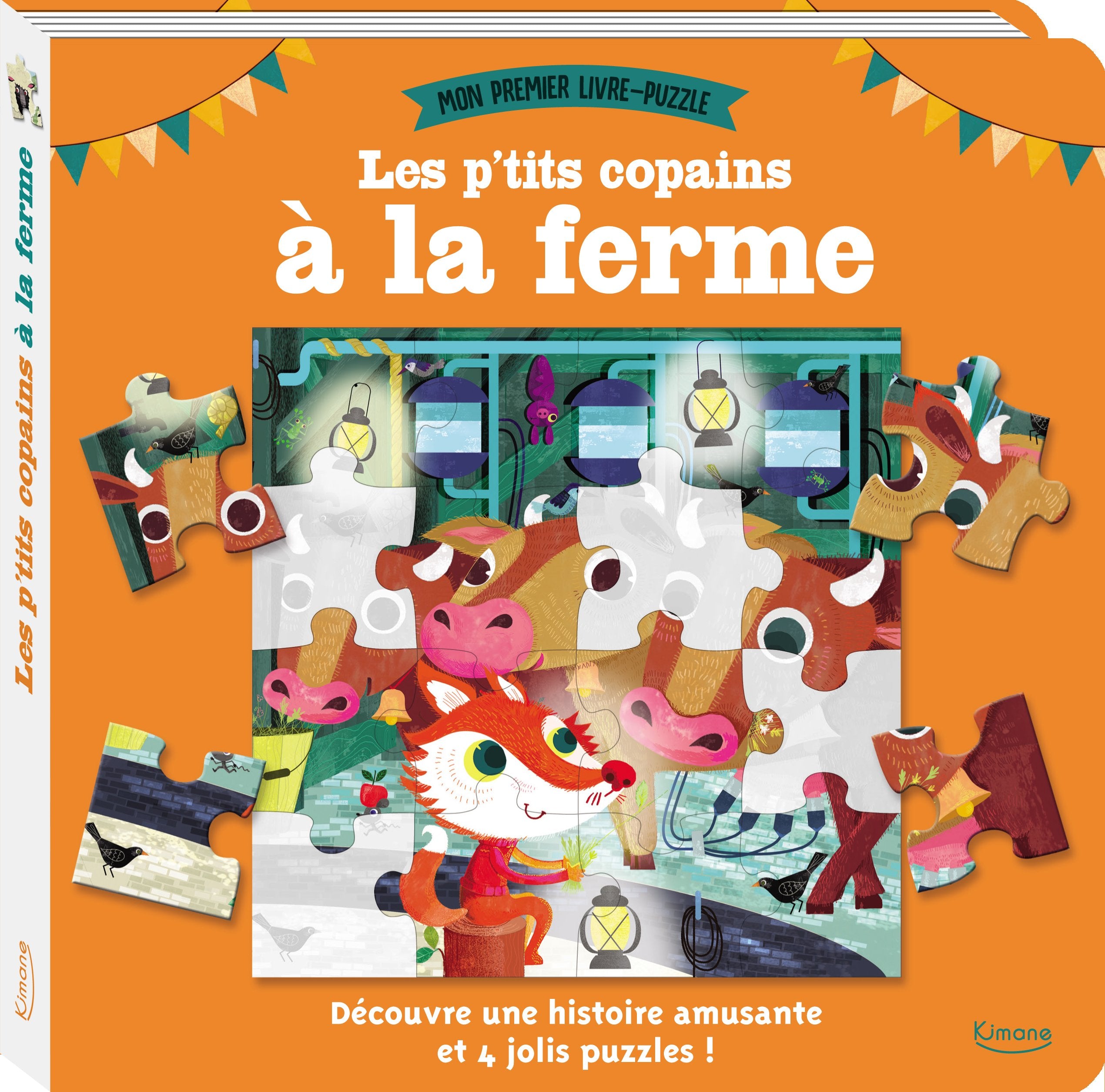 Mon premier livre puzzle - Les p'tits copains à la ferme book