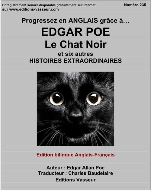 Progressez en anglais grâce à Edgar Poe : Le chat noir et six autres histoires extraordinaires Foreign Languages ​​& Dictionaries