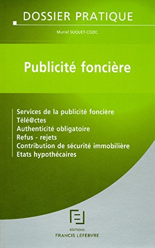 Publicité foncière book