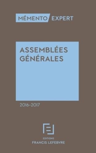 Product Image: MEMENTO ASSEMBLEES GENERALES 2016-2017 (2016-2017)