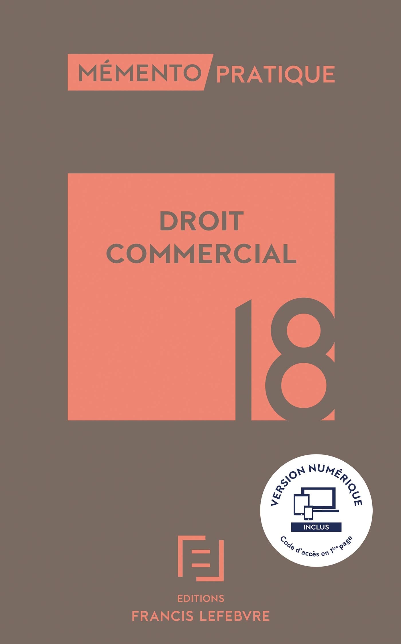 MEMENTO DROIT COMMERCIAL 2018 Law