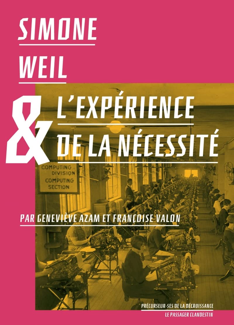 Simone Weil et l'Expérience de la Necessite book