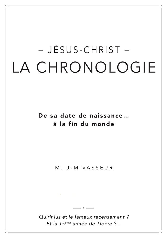 Jésus-Christ, la chronologie Books