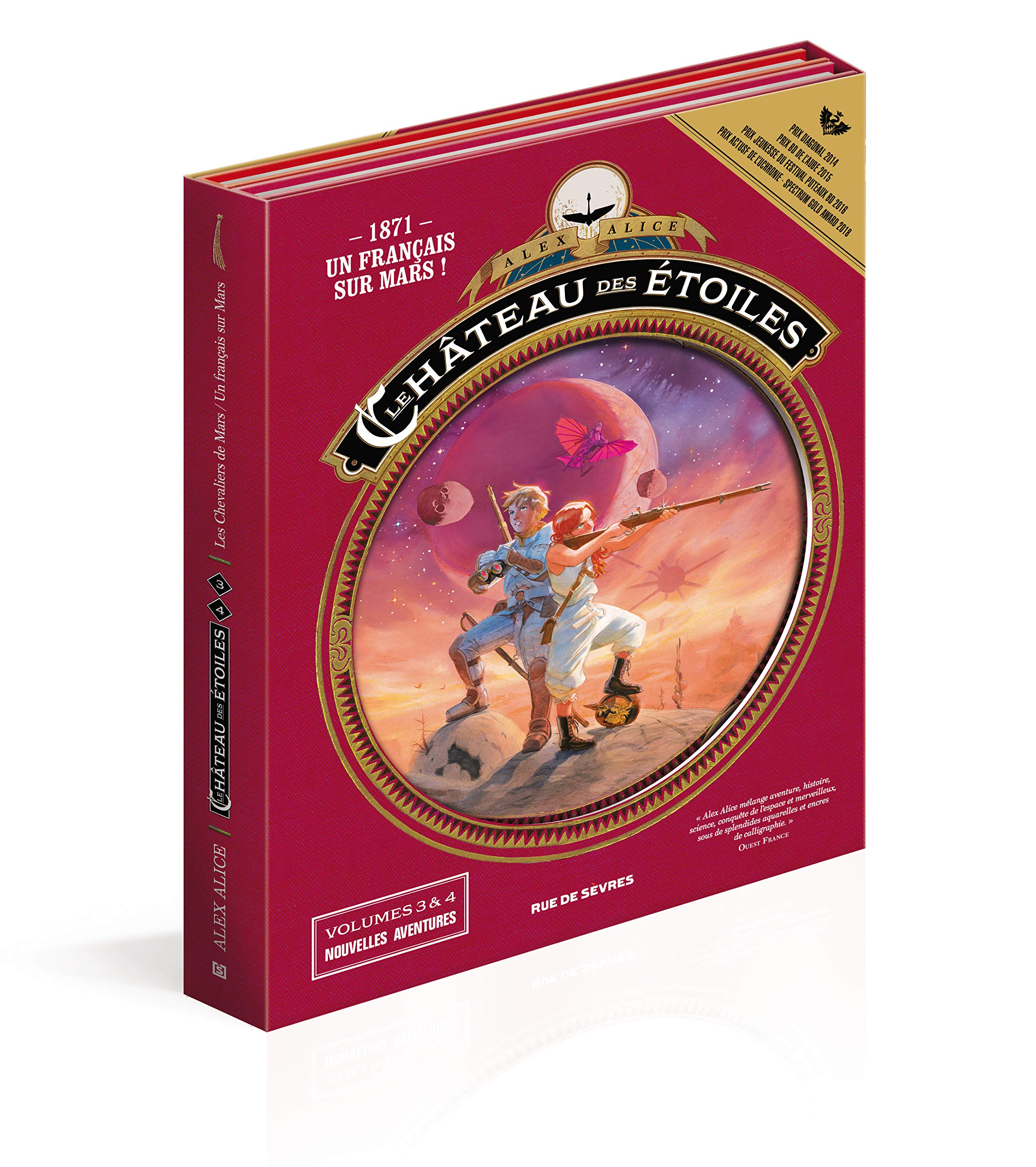 etui le château des étoiles tome3 + tome 4 2018: Tome 3, Les chevaliers de Mars ; Tome 4, Un français sur Mars Manga