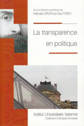La transparence en politique book