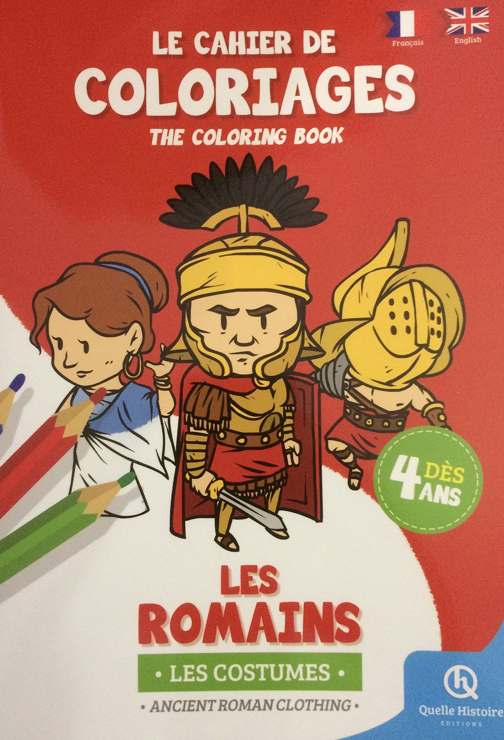 CAHIER DE COLORIAGES COSTUMES DES ROMAINS book