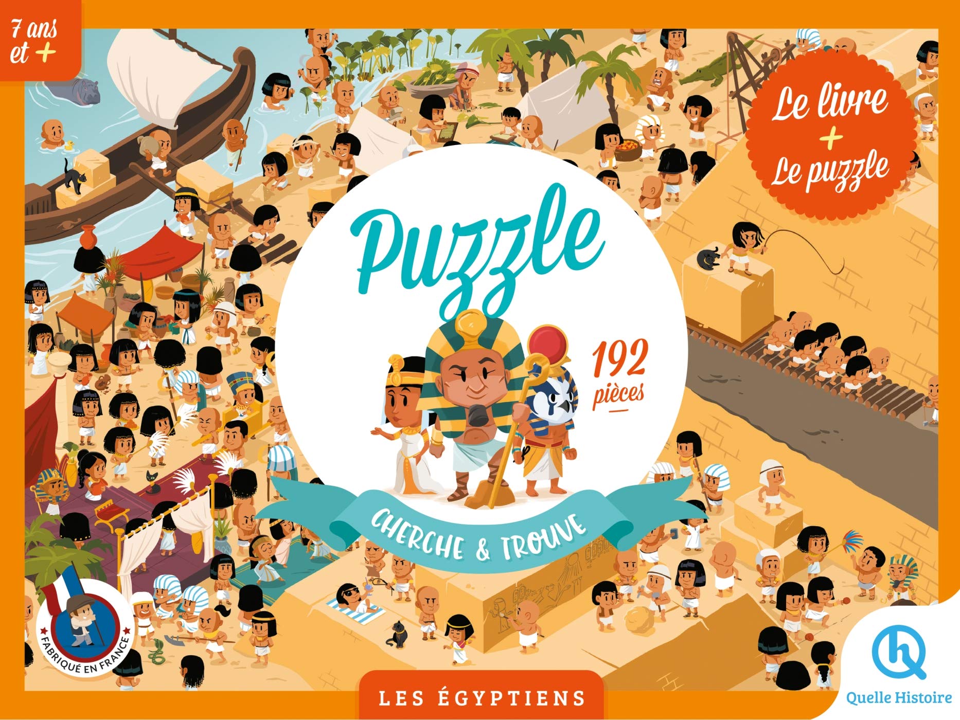 Puzzle Cherche et Trouve - Les égyptiens: Le livre + Le puzzle 192 pièces book