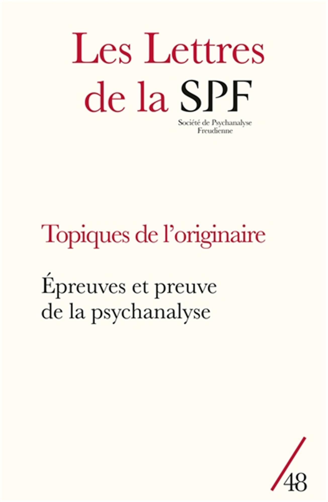 Les Lettres de la SPF: Topiques de l'originaire book