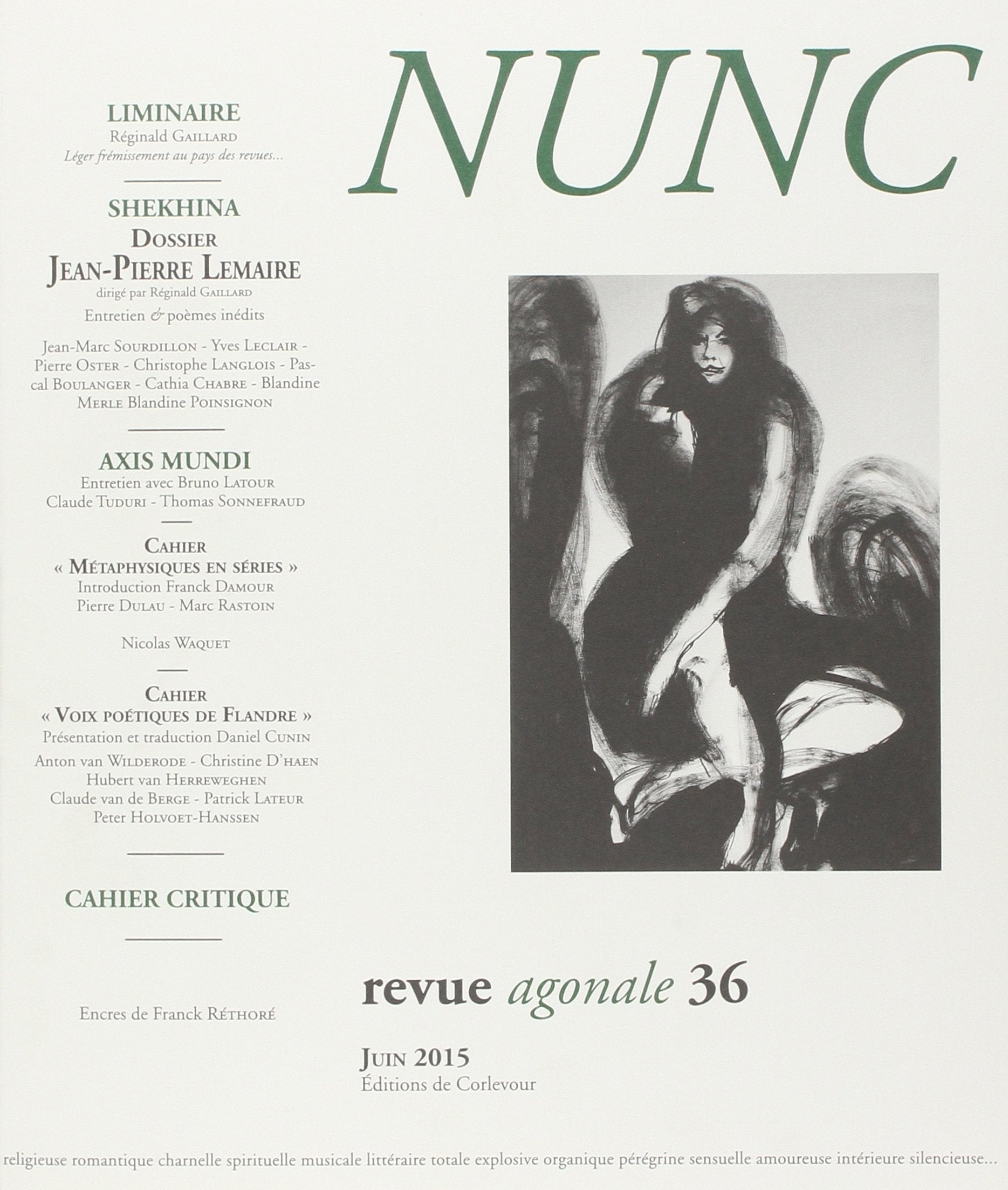 Nunc n°36 Dossier Jean-Pierre Lemaire Essays & Short Stories