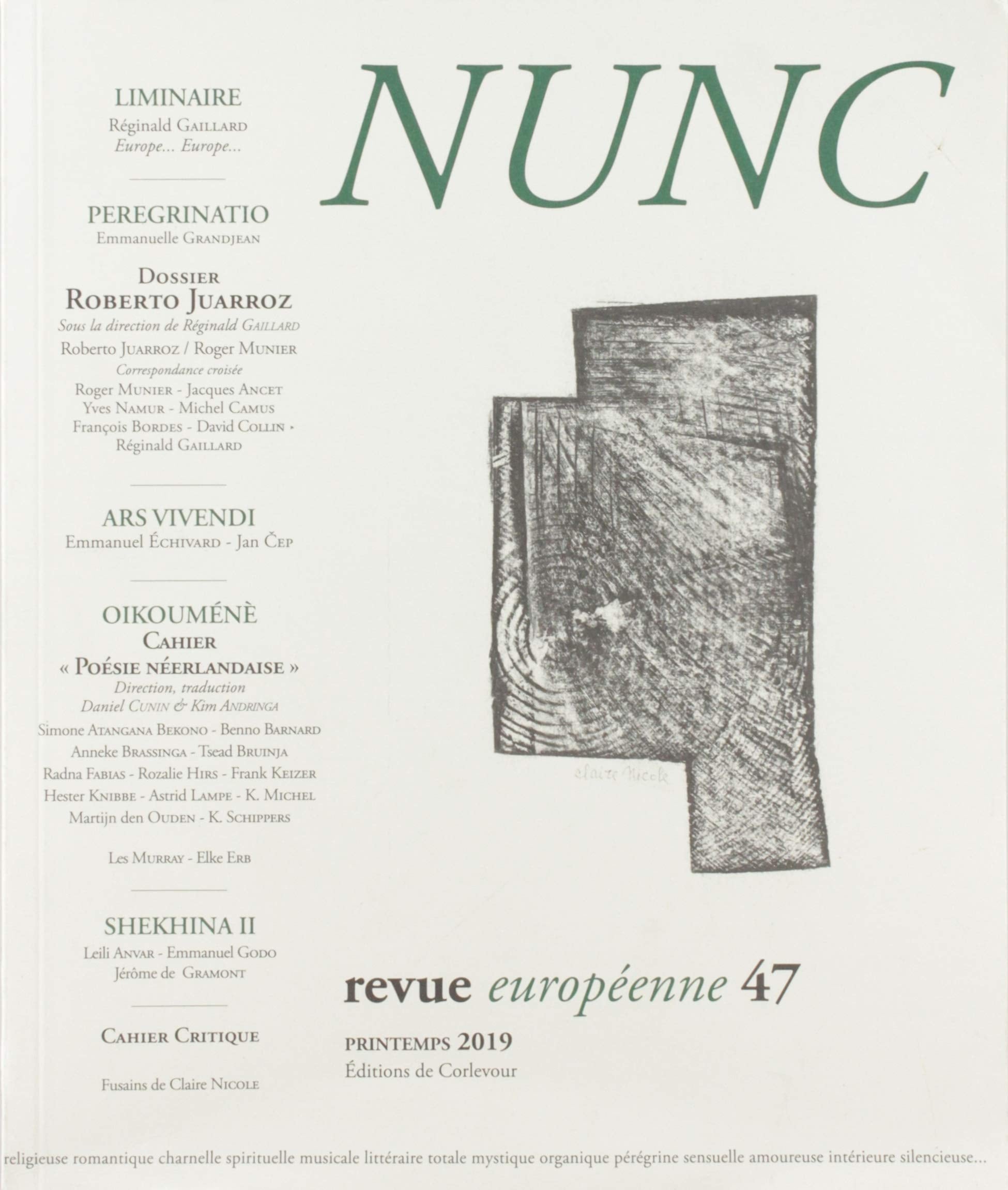 Nunc n°47 Dossier Roberto Juarroz book