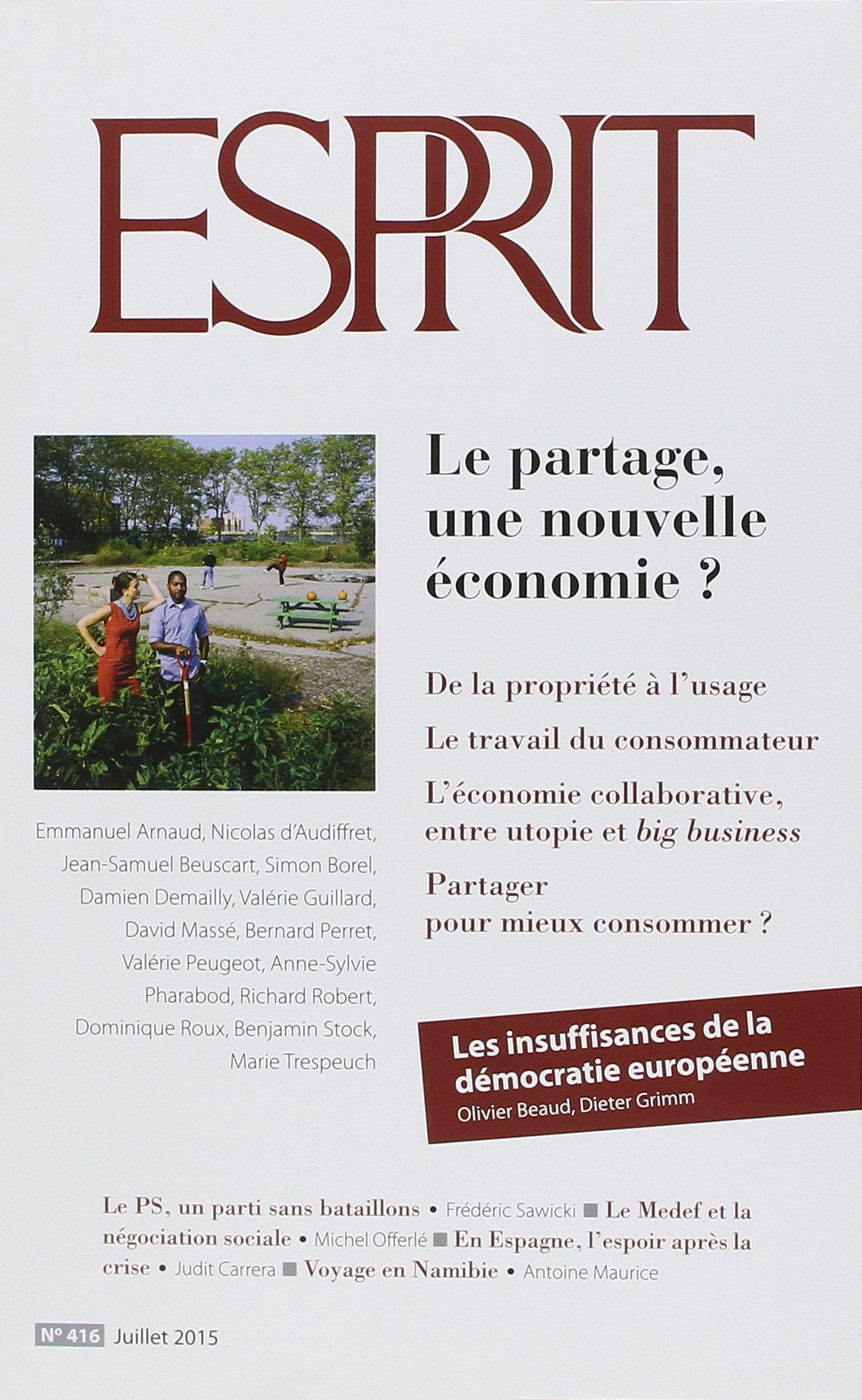 Esprit - Le partage, une nouvelle économie ?: Juillet 2015 book