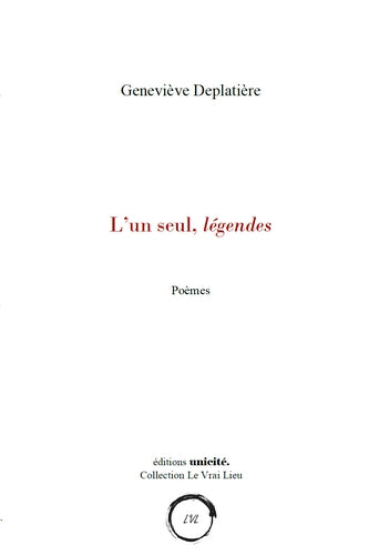 L'un seul, légendes : poèmes book