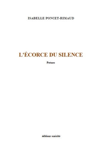 L'écorce du silence : poèmes Poetry