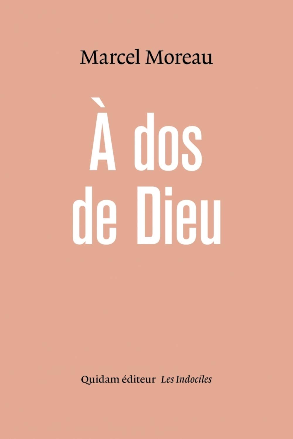 A dos de Dieu ou l'Ordure lyrique book