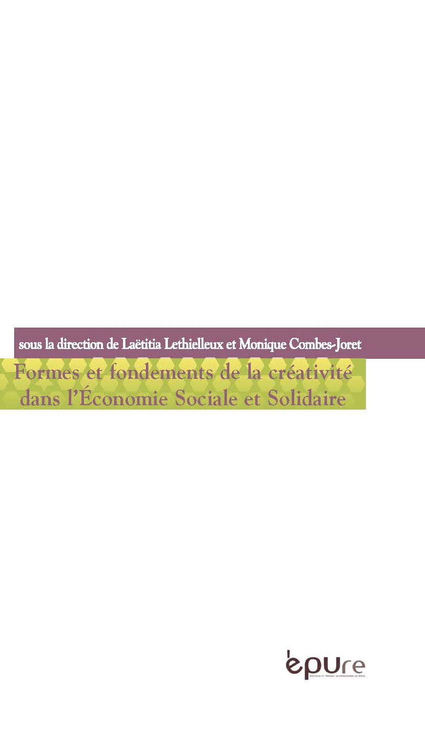 Formes et fondements de la créativité dans l'Economie Sociale et Solidaire book