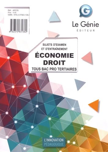 Economie-Droit tous Bac Pro tertiaires: Sujets d'examen et d'entraînement book