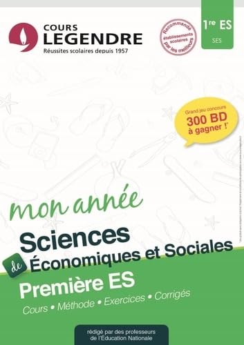 Sciences économiques et sociales 1re ES: Cours, méthode, exercices, corrigés Books
