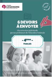 Français 4e : 6 devoirs à envoyer à la correction individuelle par nos professeurs de l'Education nationale Non-fiction