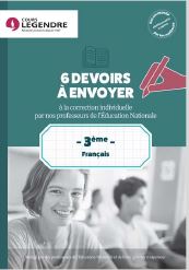 Français 3e : 6 devoirs à envoyer à la correction individuelle par nos professeurs de l'Education nationale book