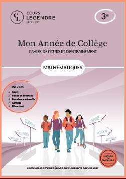 Mon année de collège : mathématiques 3e : cahier de cours et d'entraînement Education & Training