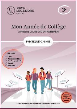Mon année de collège : physique chimie 3e : cahier de cours et d'entraînement Education & Training