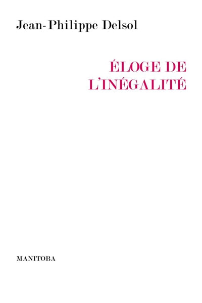 Product Image: Eloge de l'inégalité