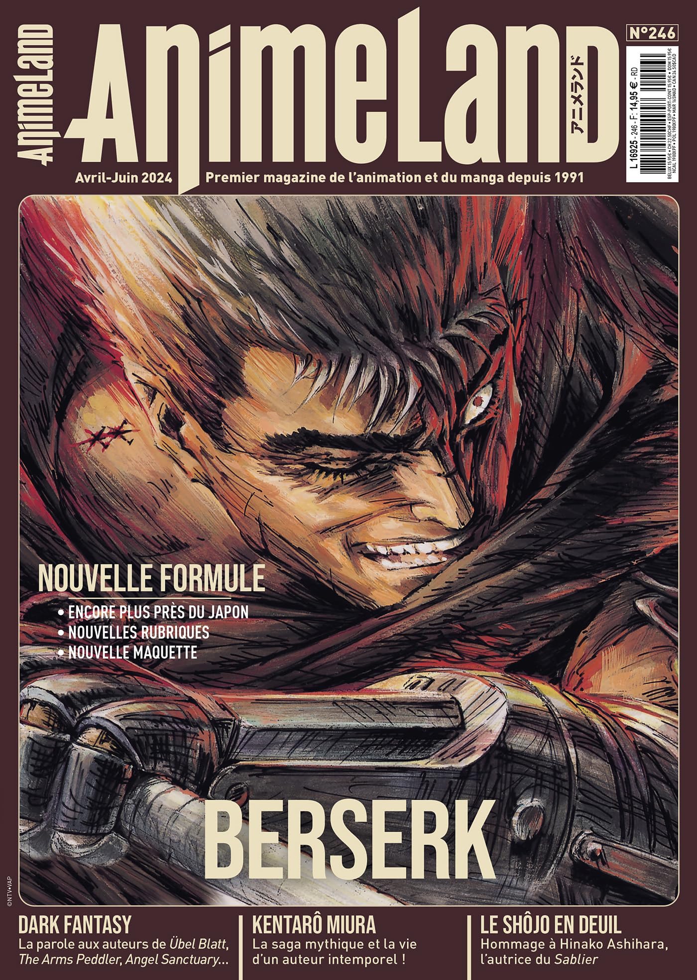 Animeland 246 Berserk et la dark fantasy book