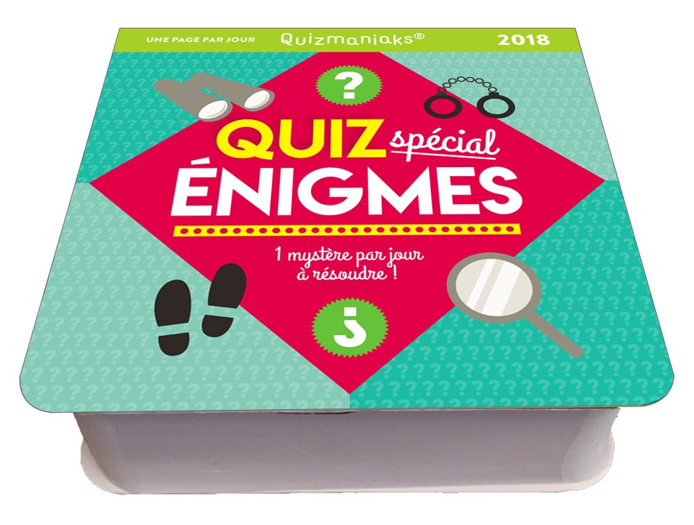 Quizmaniak Quiz spécial énigmes 2018 book